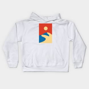 Mid Century Sahara Desert Kids Hoodie